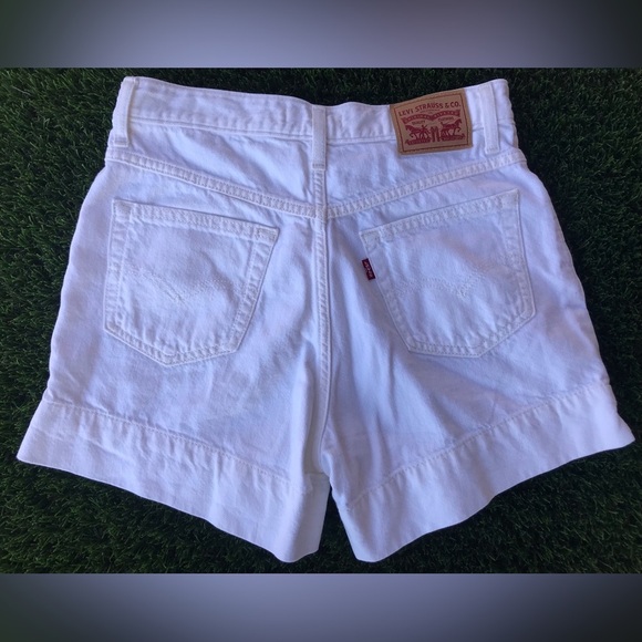 High Waisted Denim Shorts: Levi’s Mom Short (27) x AE Jean Cut-Off Shorts (2) - Picture 5 of 9